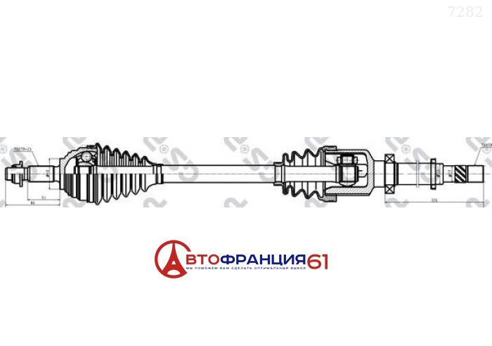 Привод r GSP 299071 на RENAULT