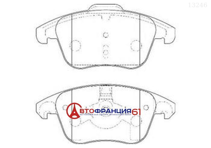 Колодки тормозные передние WAGNER WBP24557A на CITROËN