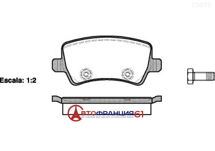 Колодки тормозные задние дисковые ROADHOUSE 2123600 на VOLVO